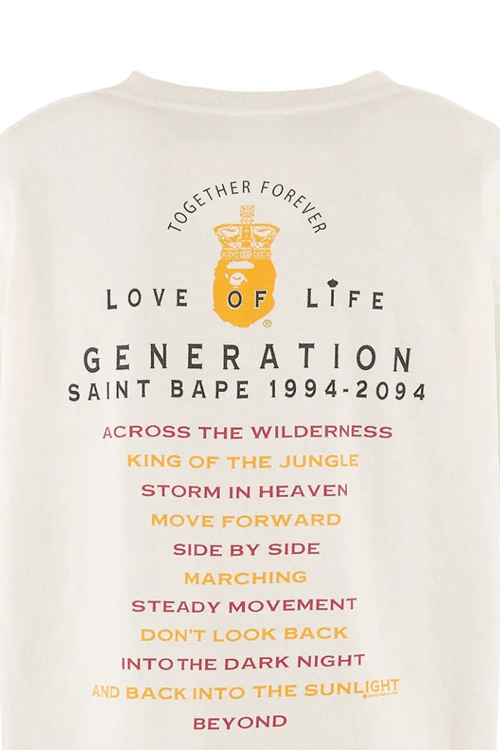 Bape_Ss Tee/Generation / Wht