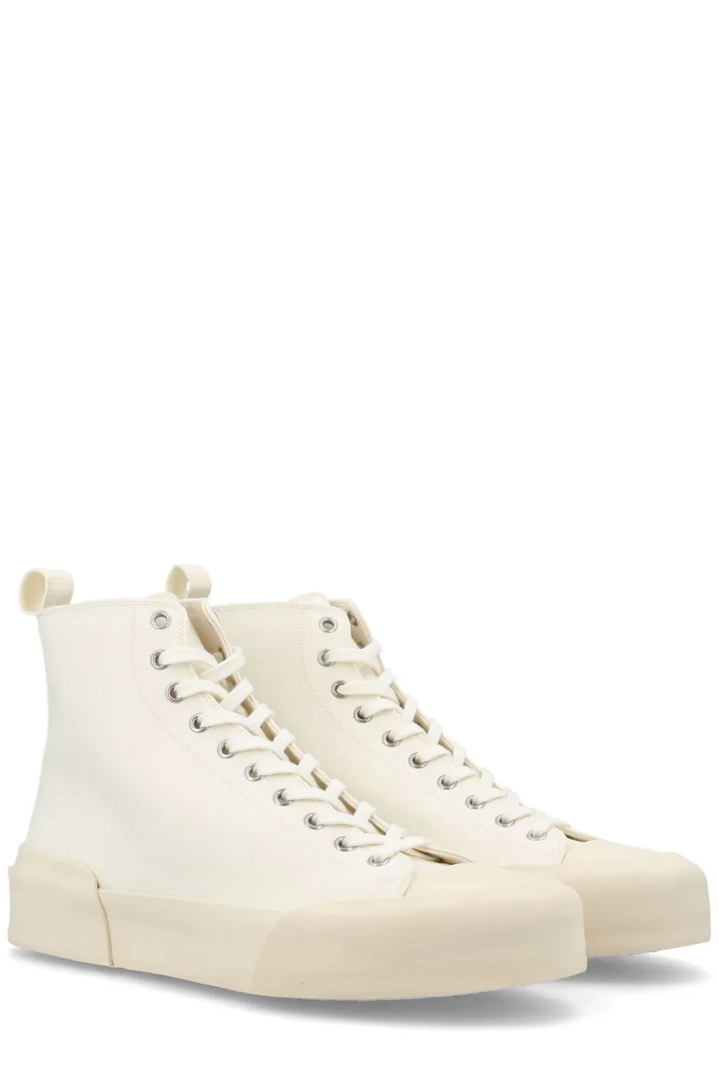 Jil Sander High-Top Lace-Up Sneakers