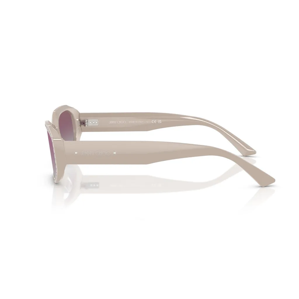 Jimmy Choo Eyewear Studded Geometric Frame Sunglasses