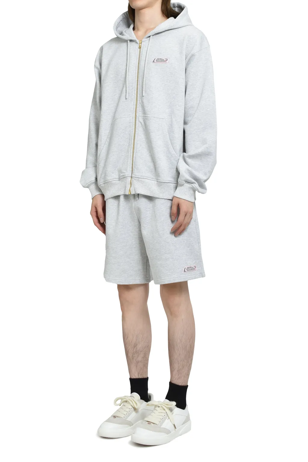 Casablanca Pvc Patch Sweatshort / Gry