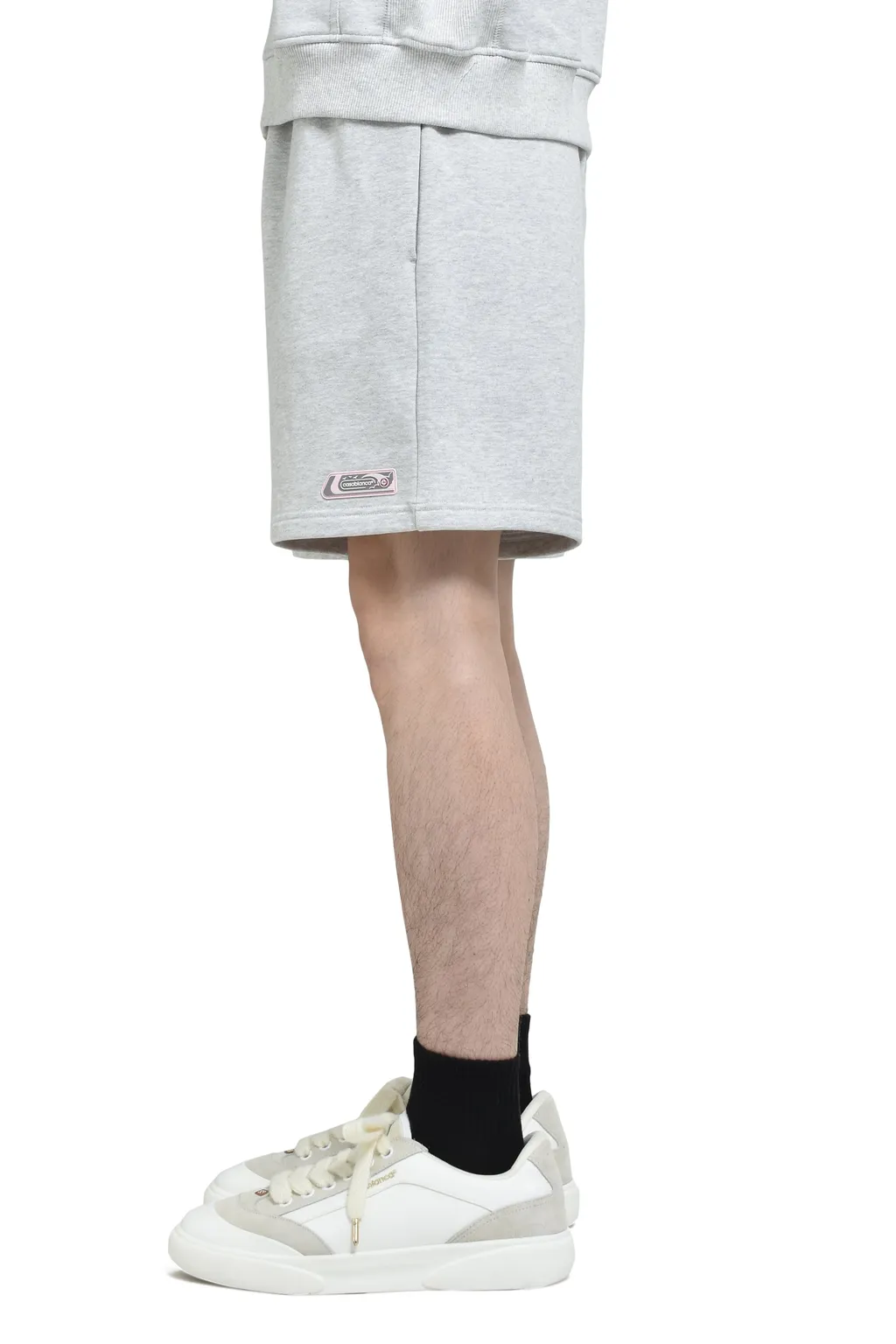 Casablanca Pvc Patch Sweatshort / Gry