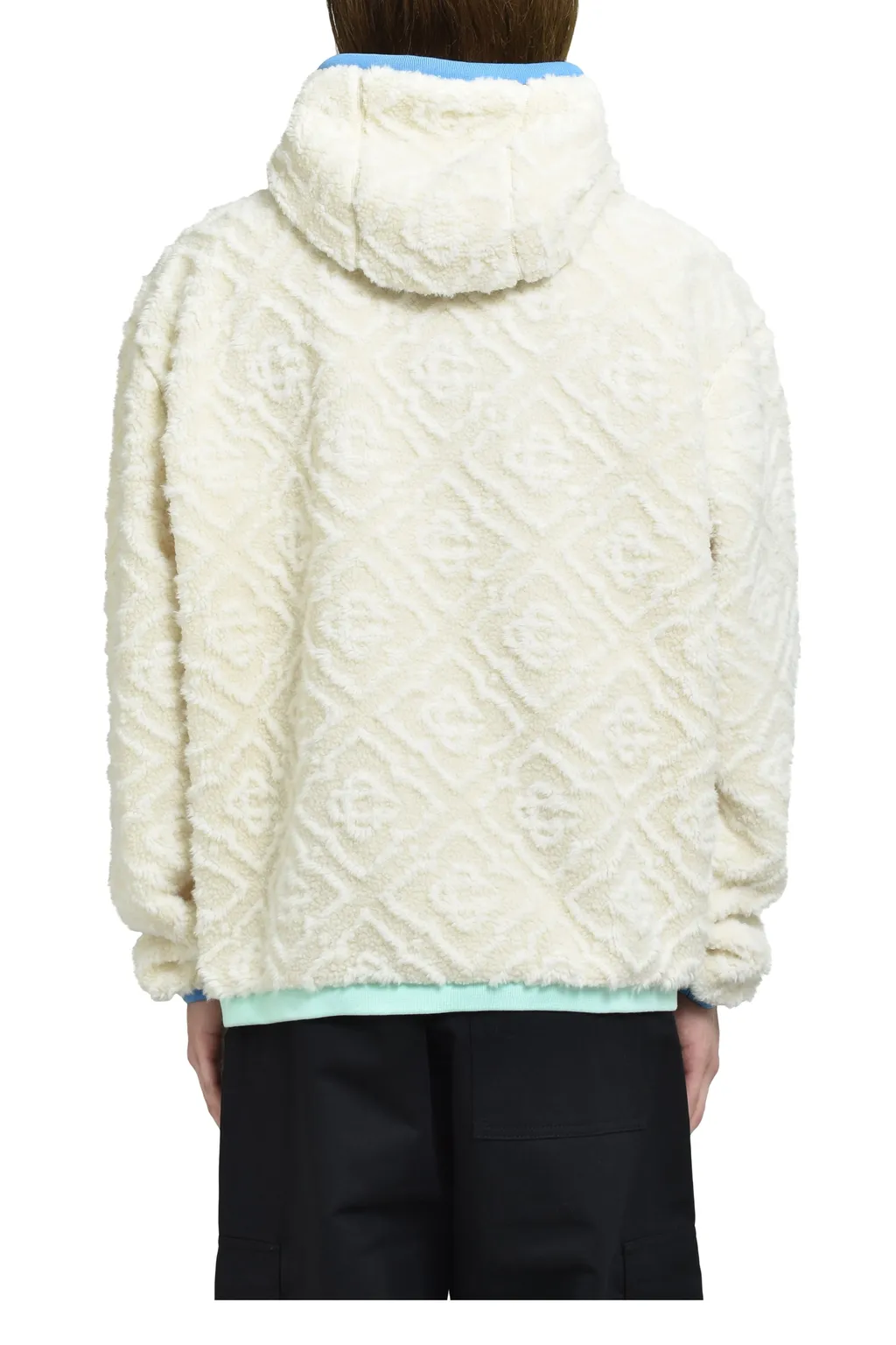 Monogram Fleece Jacket / O.Wht