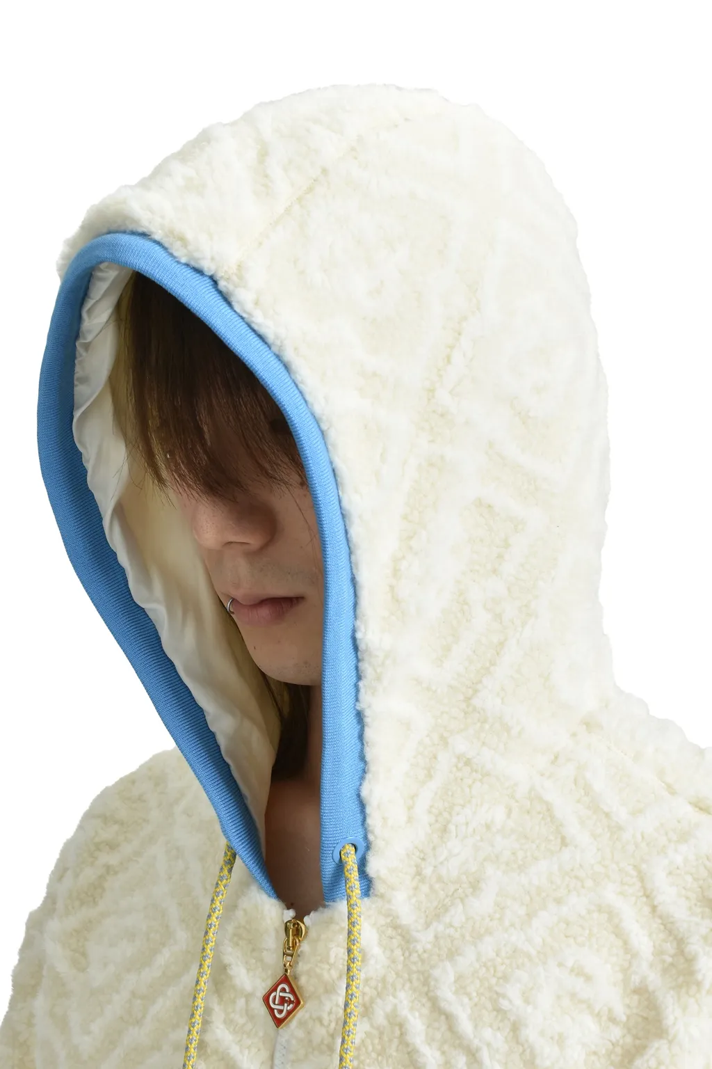 Monogram Fleece Jacket / O.Wht