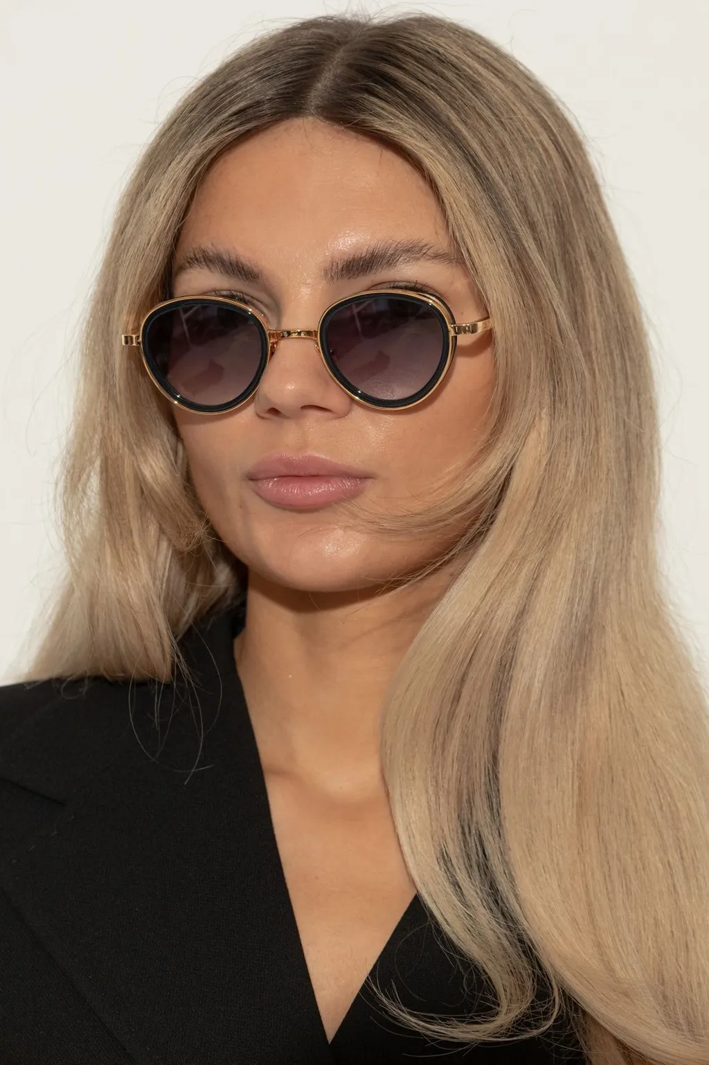 John Dalia Christian Round Sunglasses