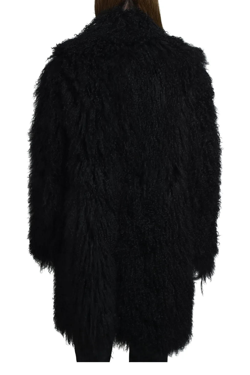 Reversible Mongolian Lambskin Coat / Noir Proxenete