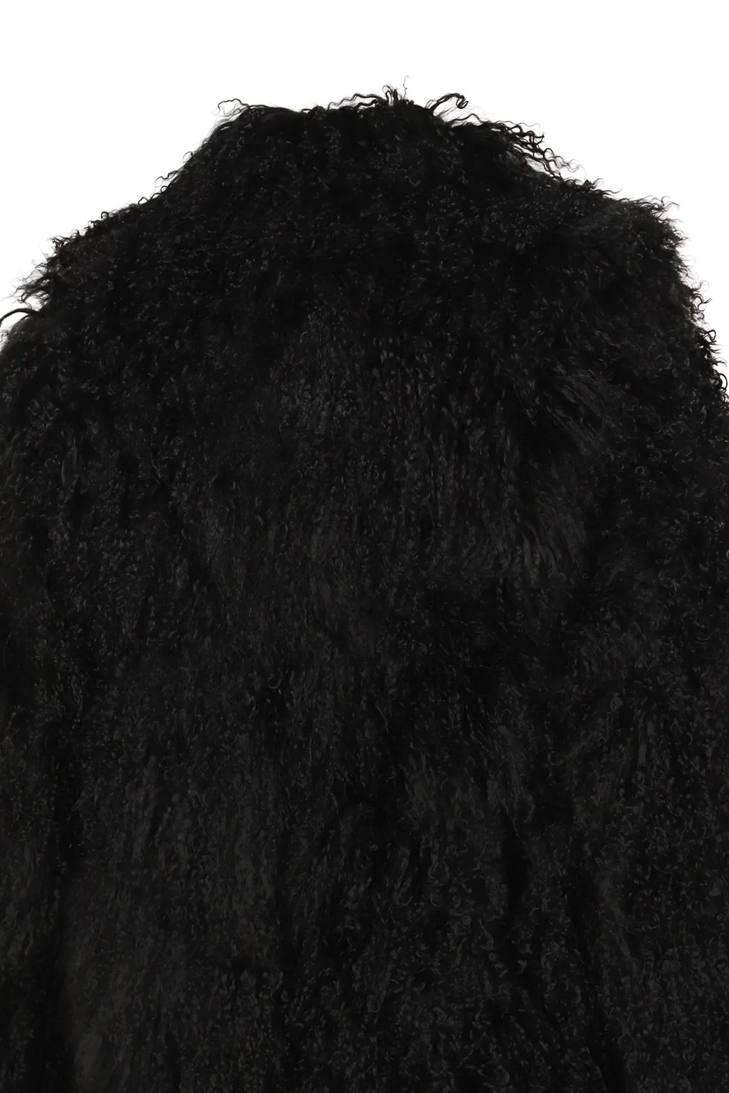 Reversible Mongolian Lambskin Coat / Noir Proxenete