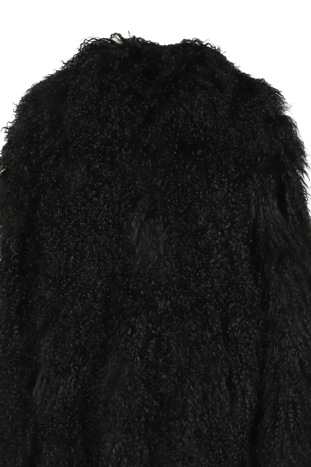 Reversible Mongolian Lambskin Coat / Noir Proxenete