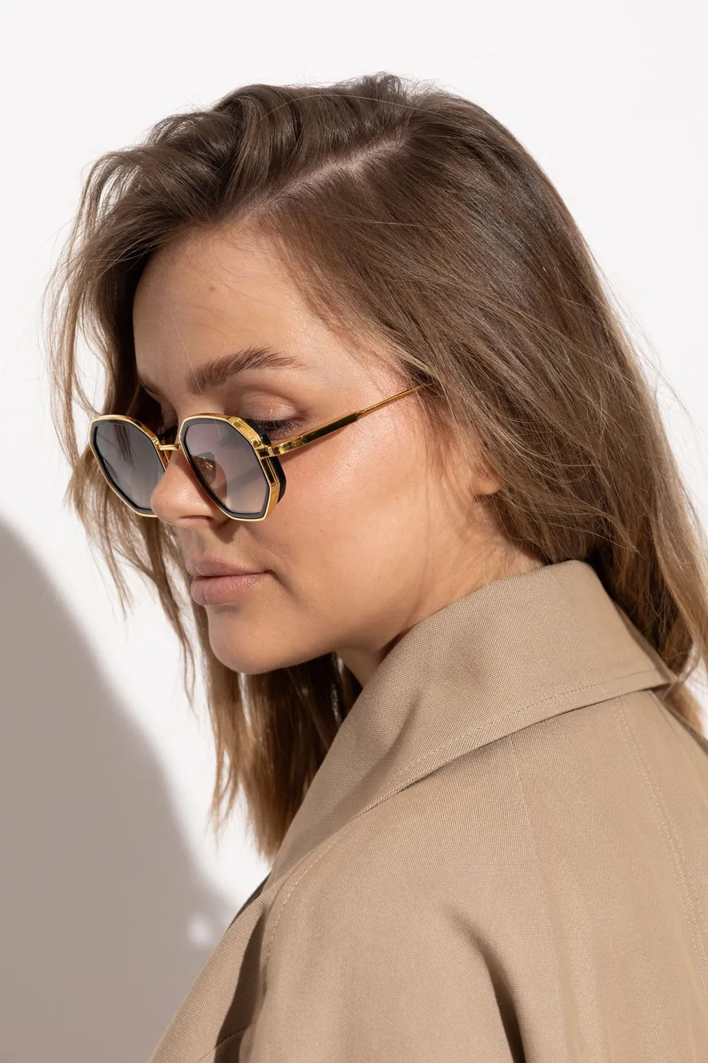 John Dalia Keaton Geometric Sunglasses