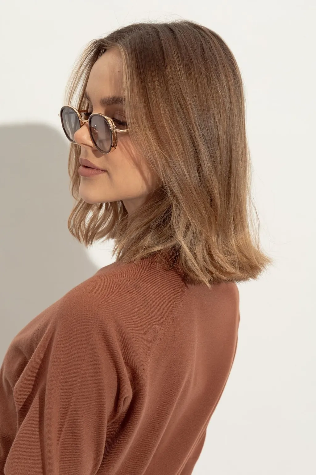 John Dalia Gina Round Sunglasses