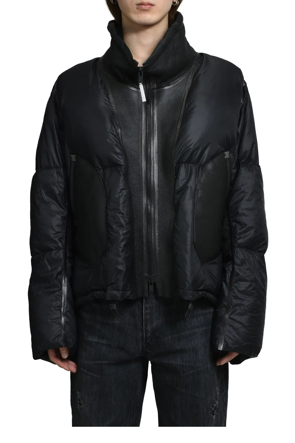 Down High Neck Bombers / Noir Reactive