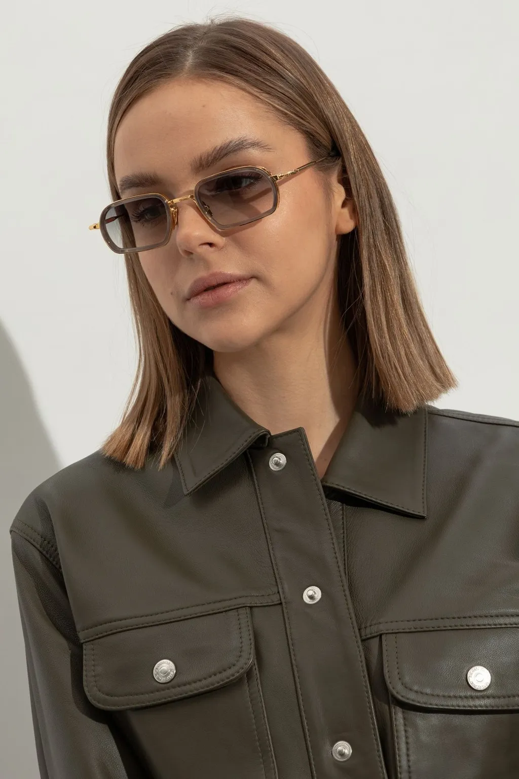 John Dalia Martin Rectangular Sunglasses