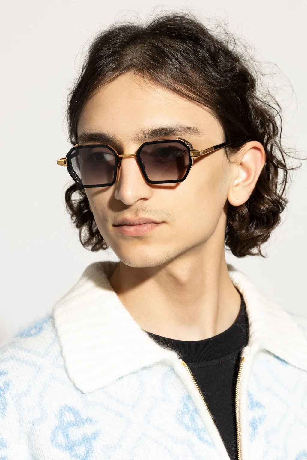 John Dalia Dennis Geometric Sunglasses
