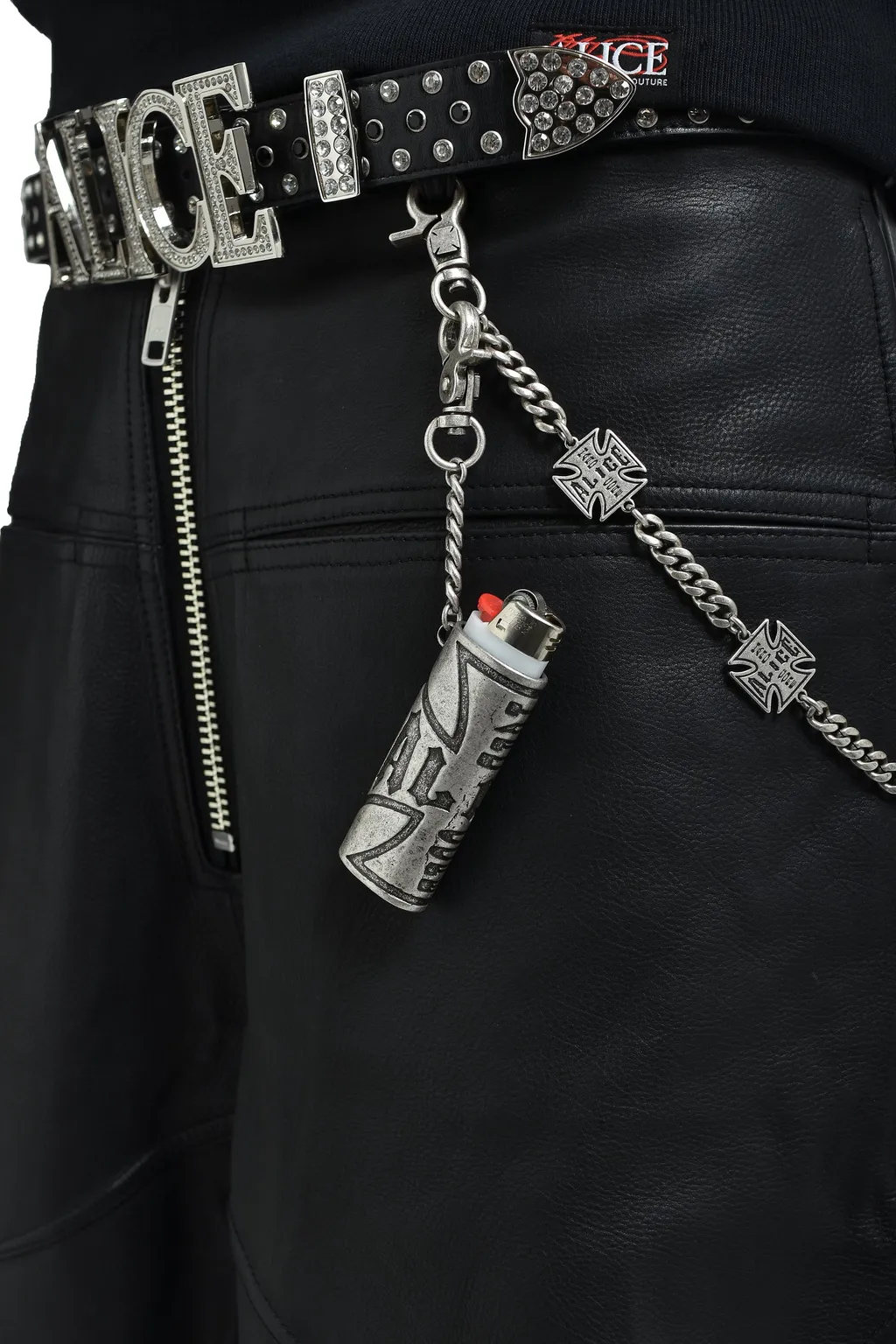 Moto Couture Lighter Keychain / Stainless Steel