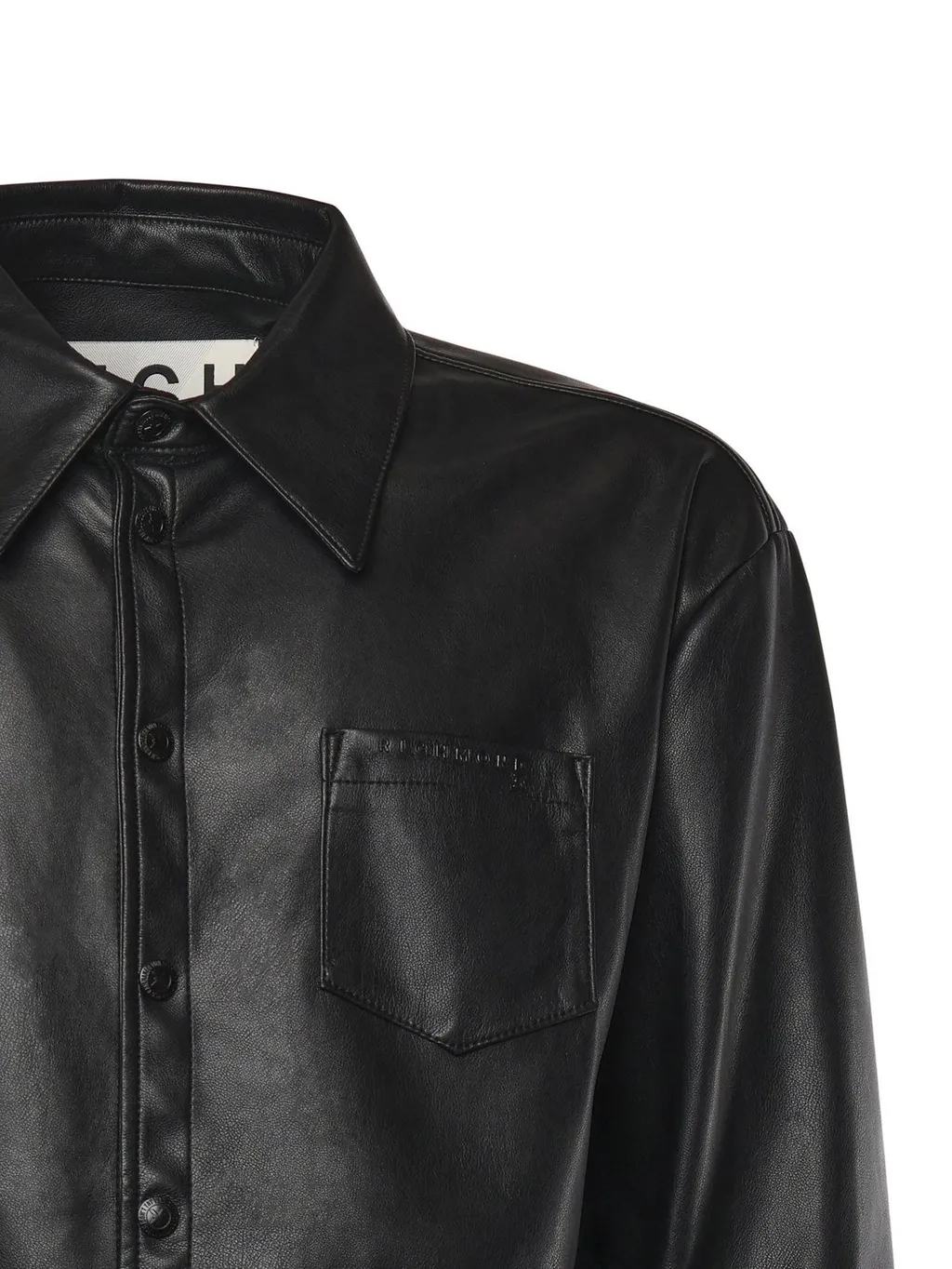 John Richmond Faux Leather Shirt
