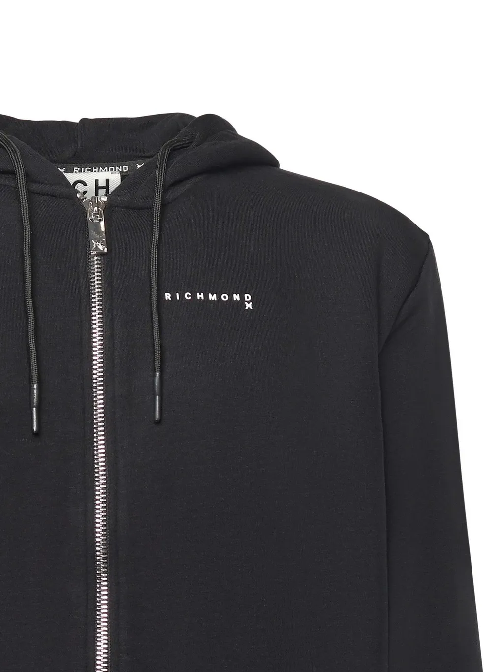 John Richmond Zip-Up Hooded Sweater