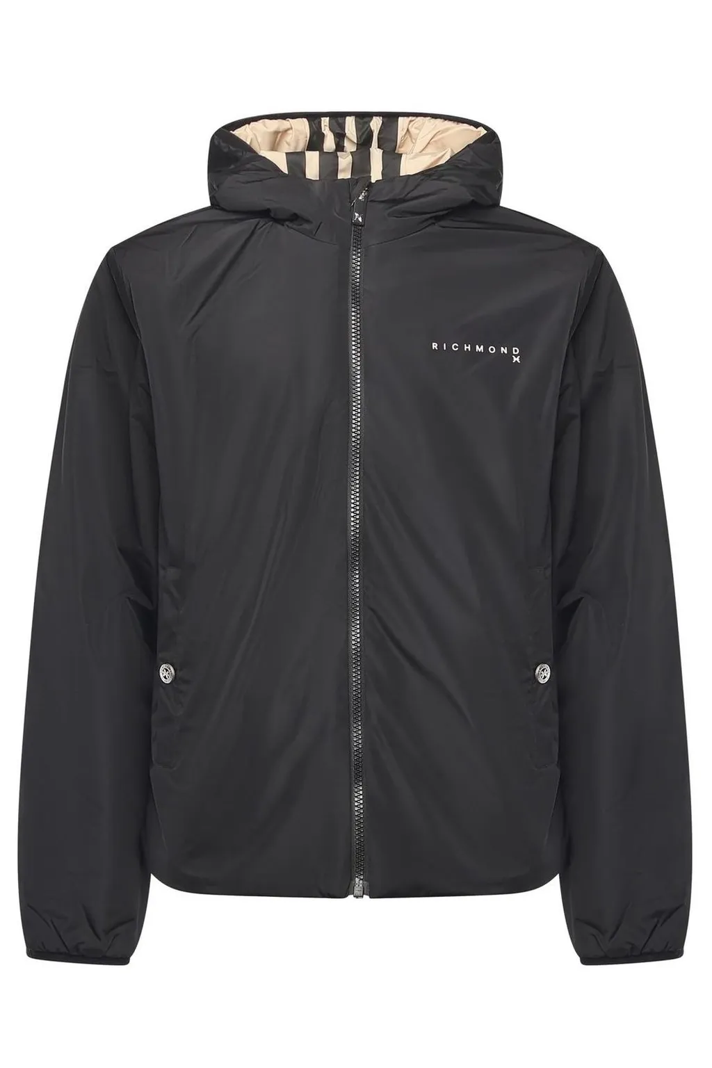 John Richmond Reversible Hooded Jacket