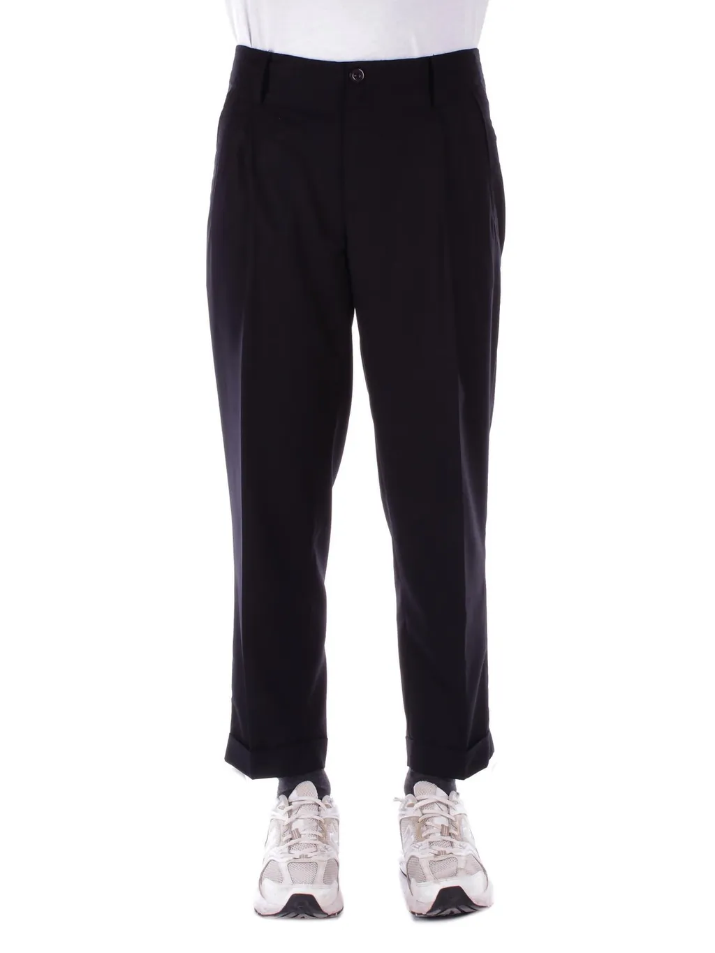 John Richmond Turn-Up Pleated Trousers