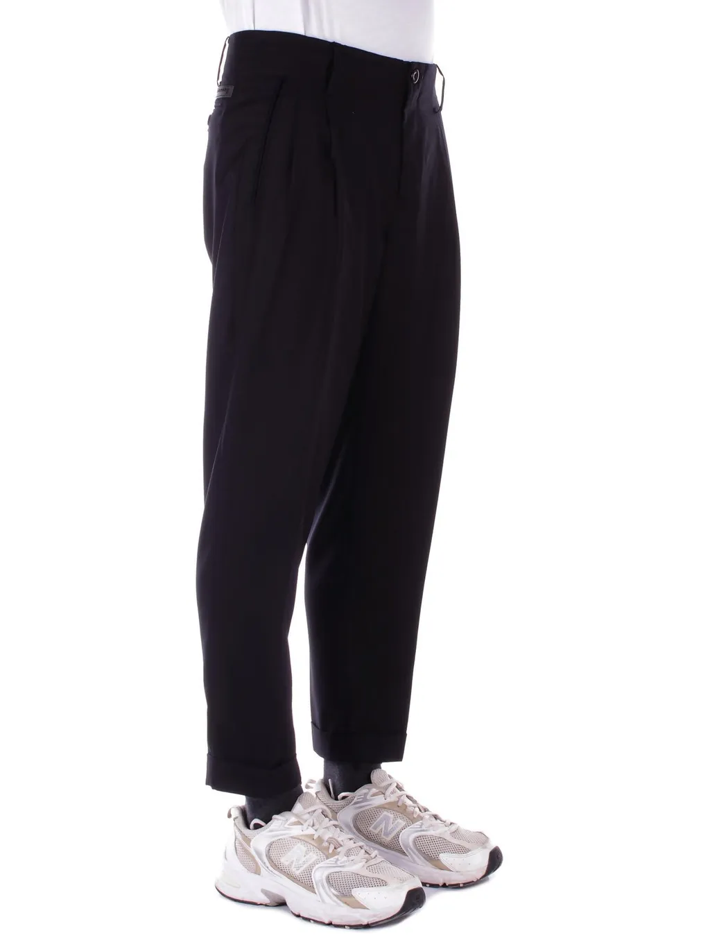 John Richmond Turn-Up Pleated Trousers