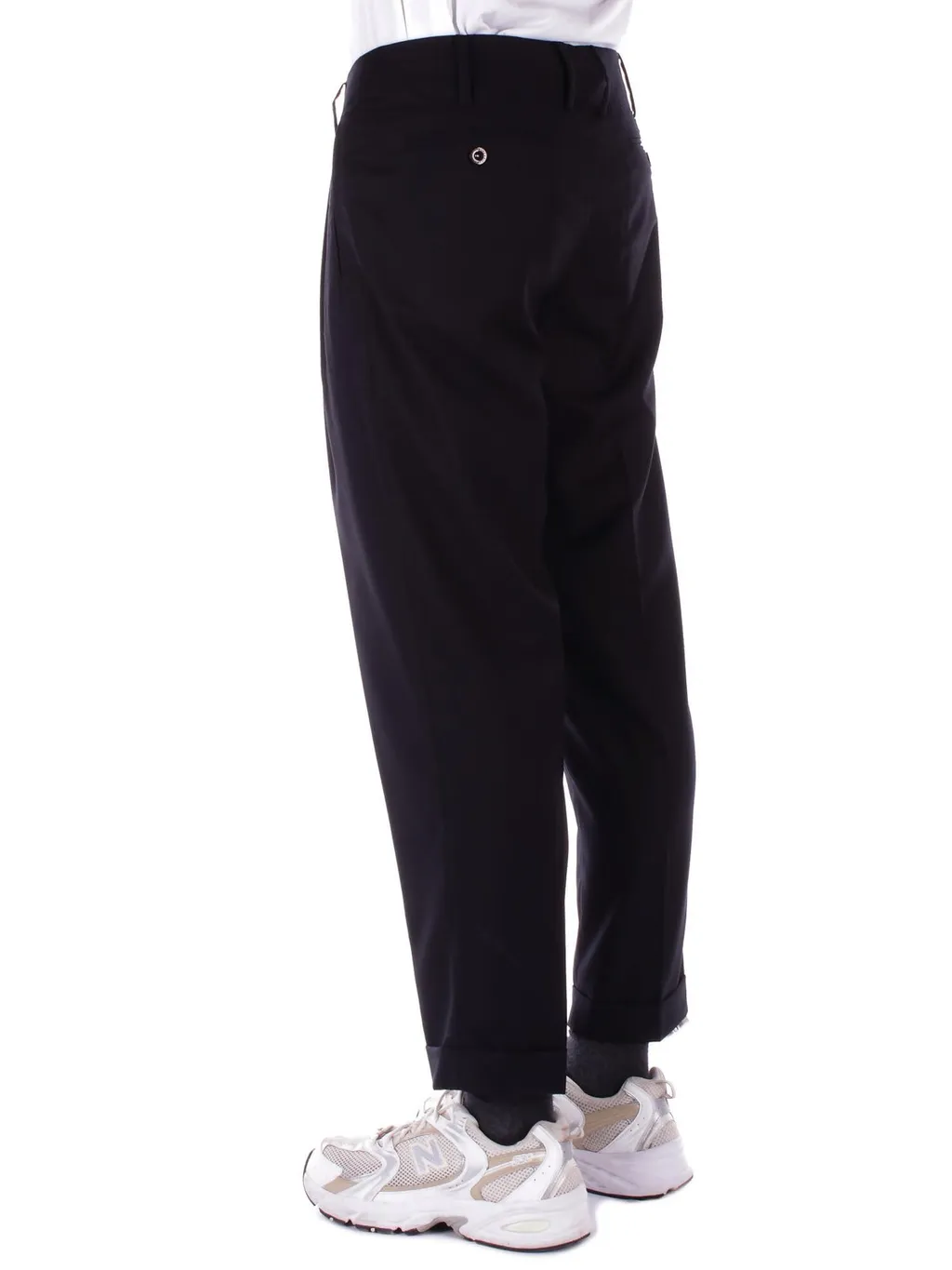 John Richmond Turn-Up Pleated Trousers