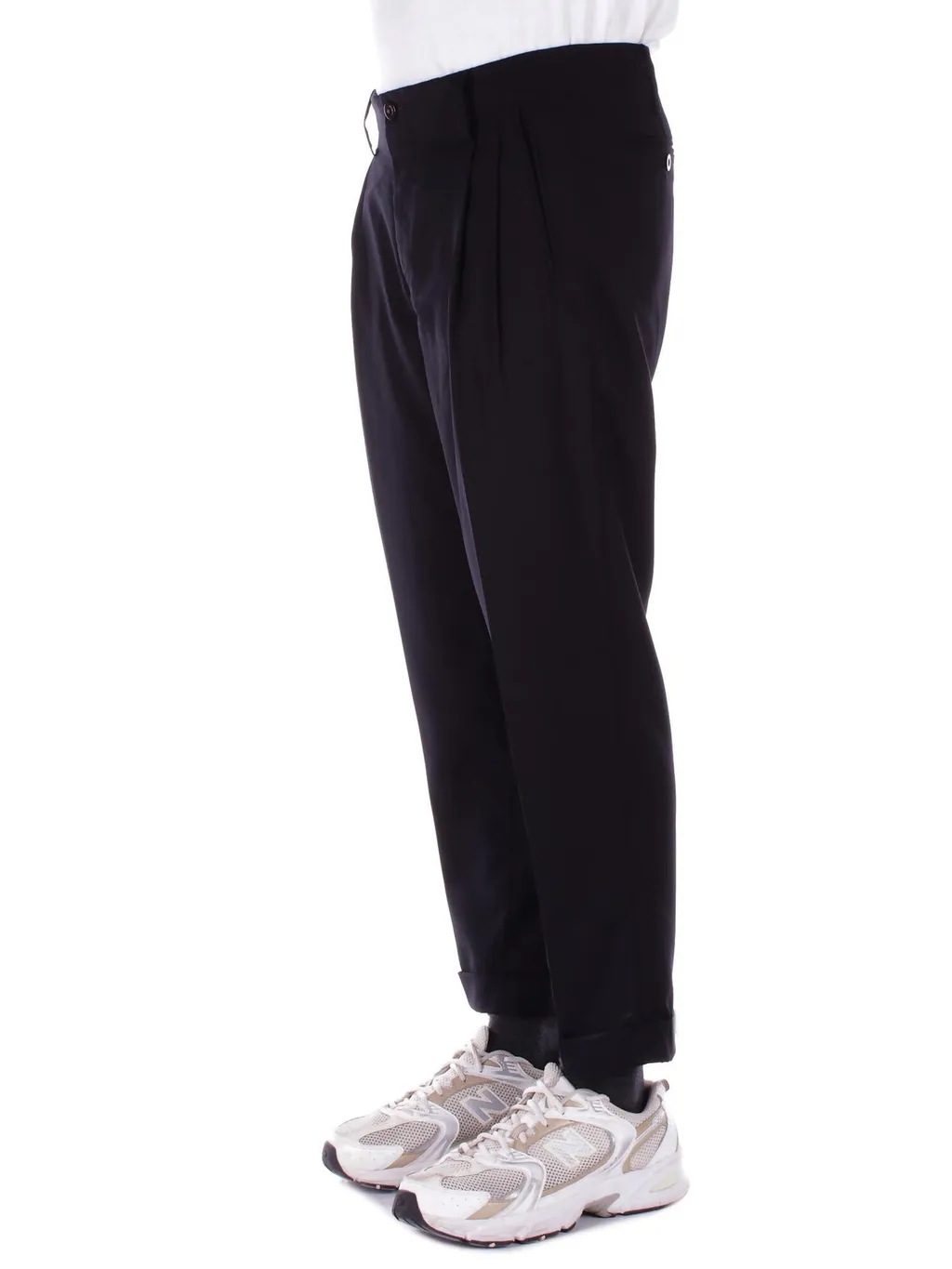 John Richmond Turn-Up Pleated Trousers