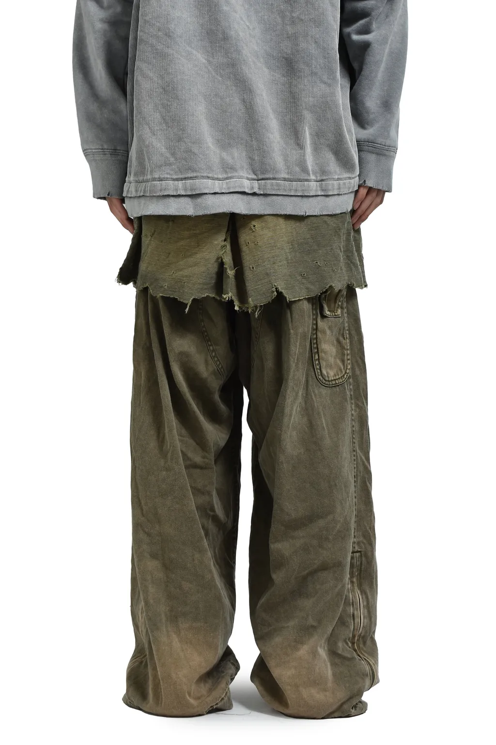 Waist Layerd Flight Pants / Kha