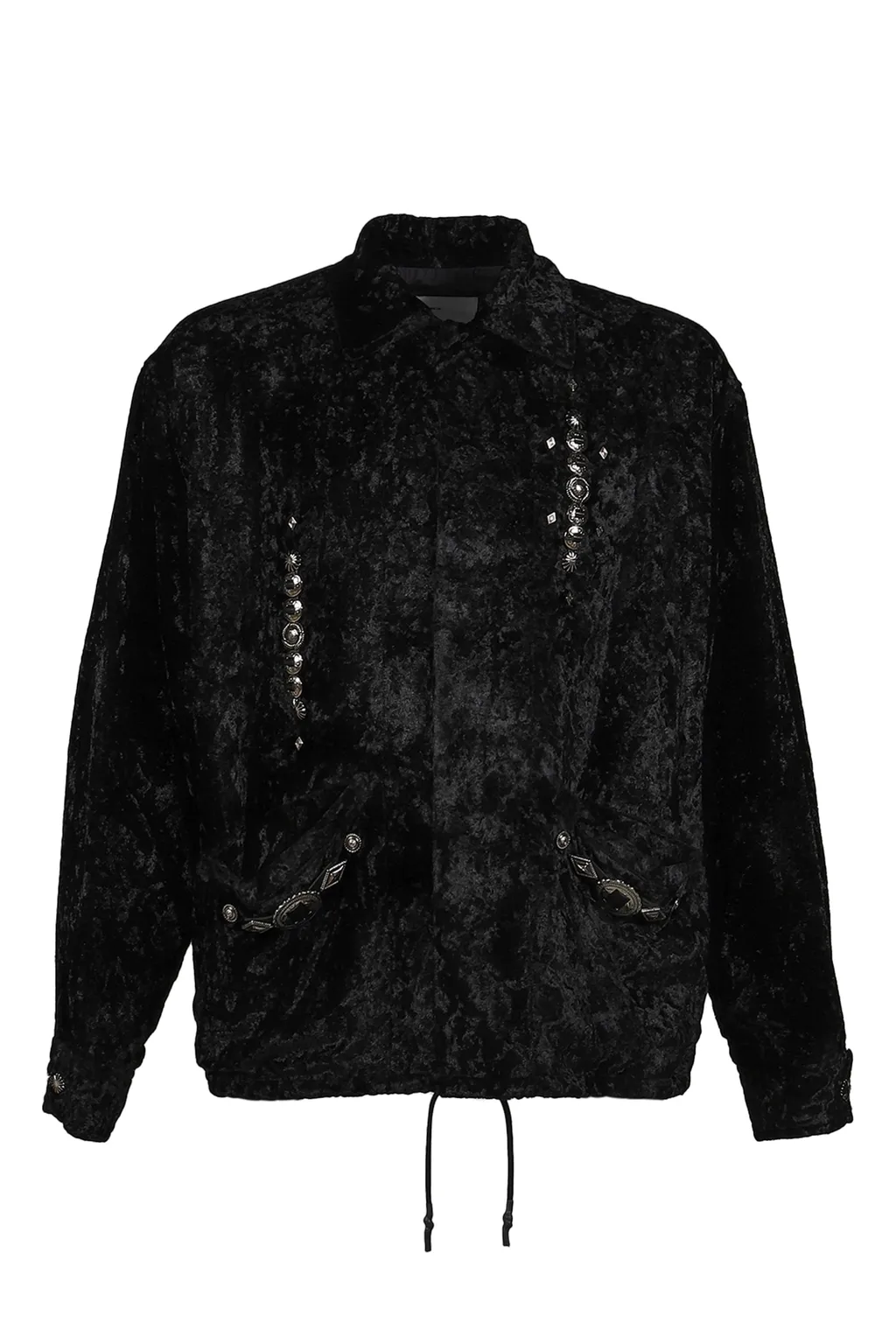 Crush Velvet Blouson / Black