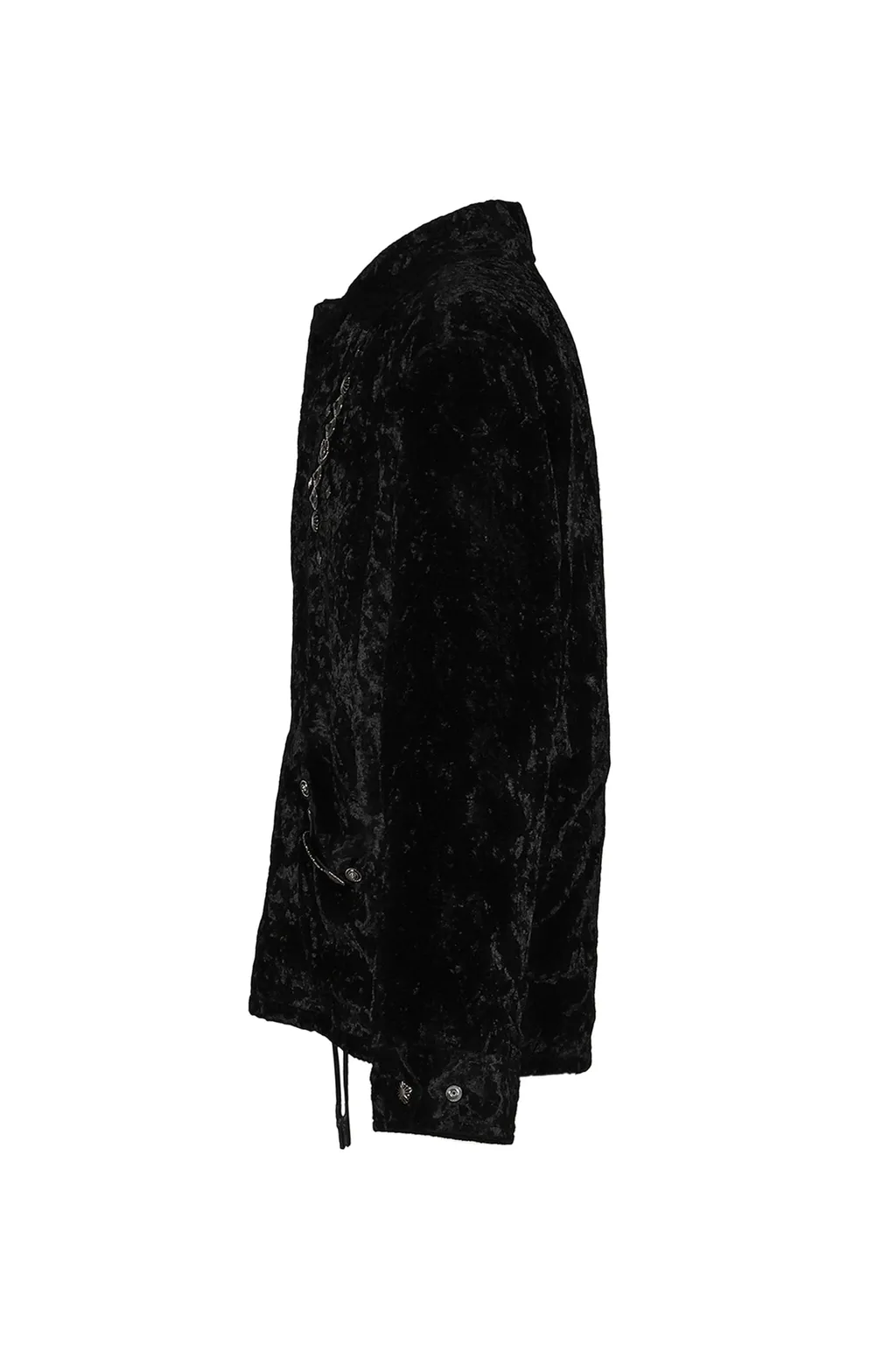 Crush Velvet Blouson / Black