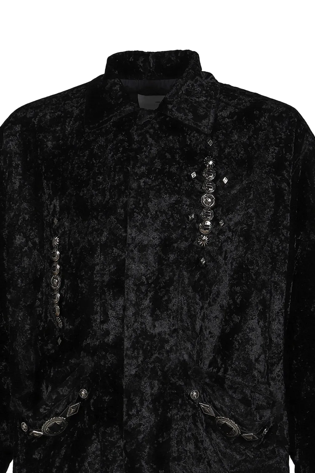 Crush Velvet Blouson / Black