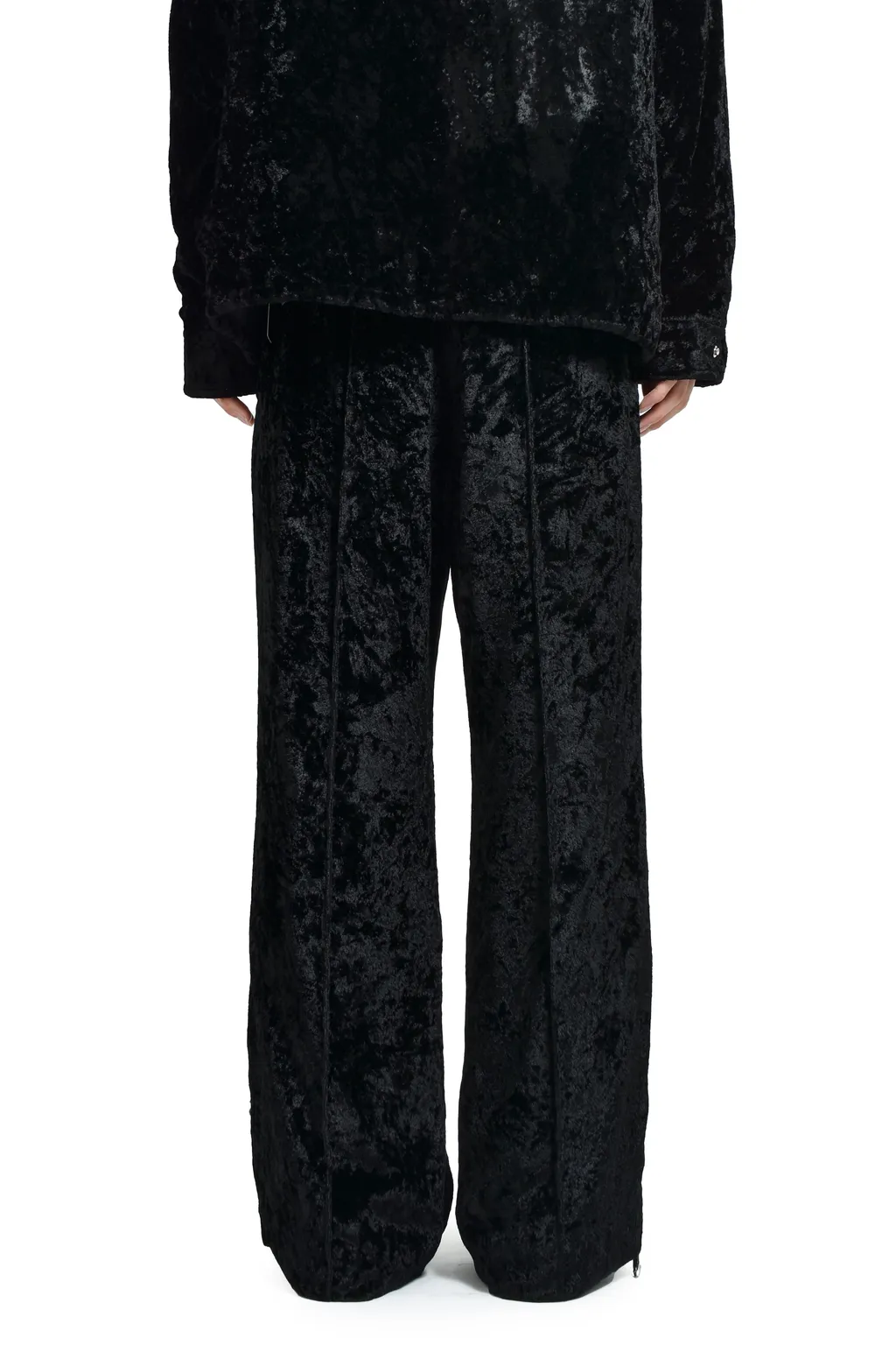 Crush Velvet Pants / Black