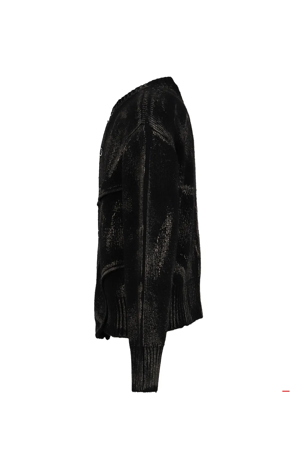 Painted Corset Knit Cardigan / Blk
