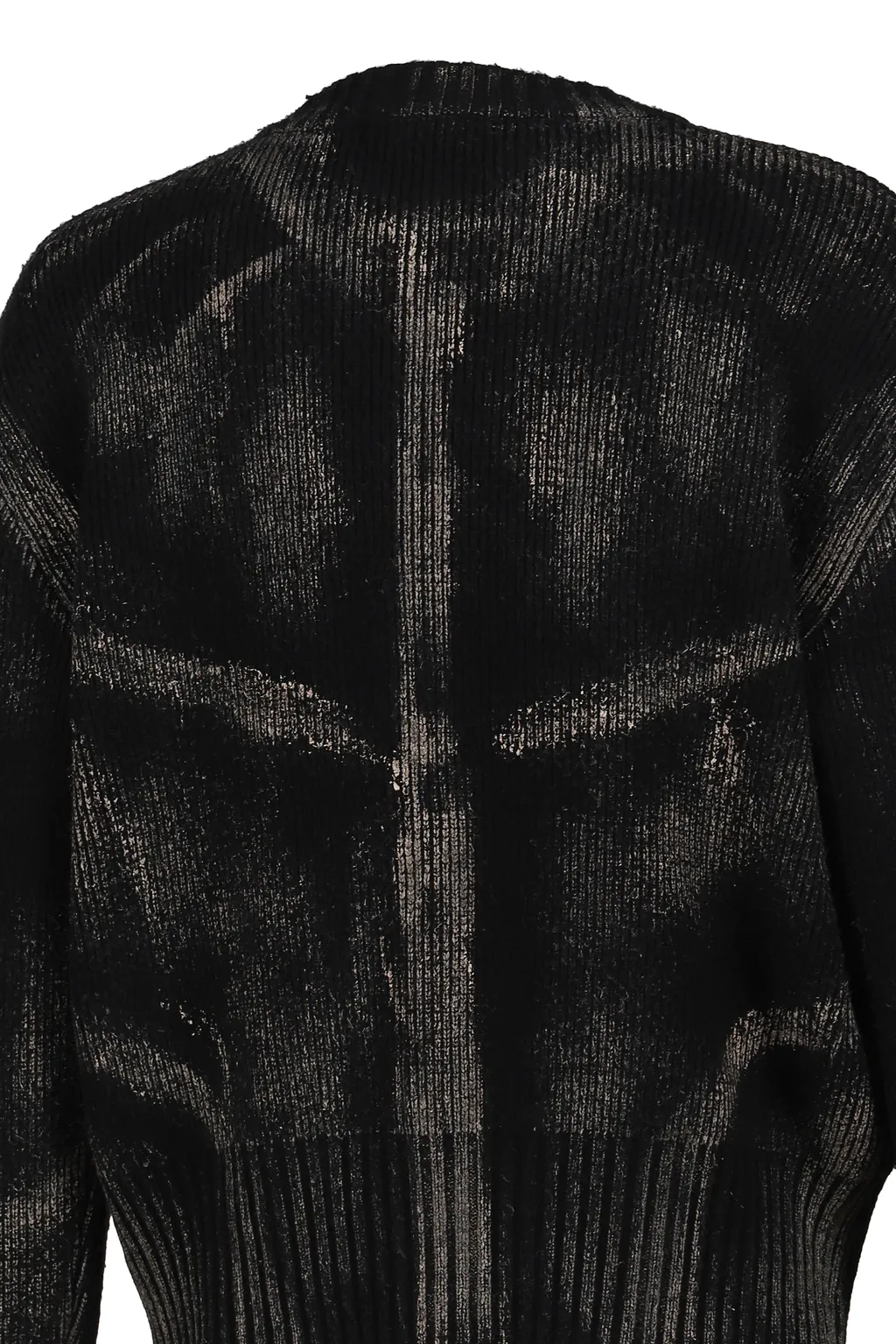 Painted Corset Knit Cardigan / Blk