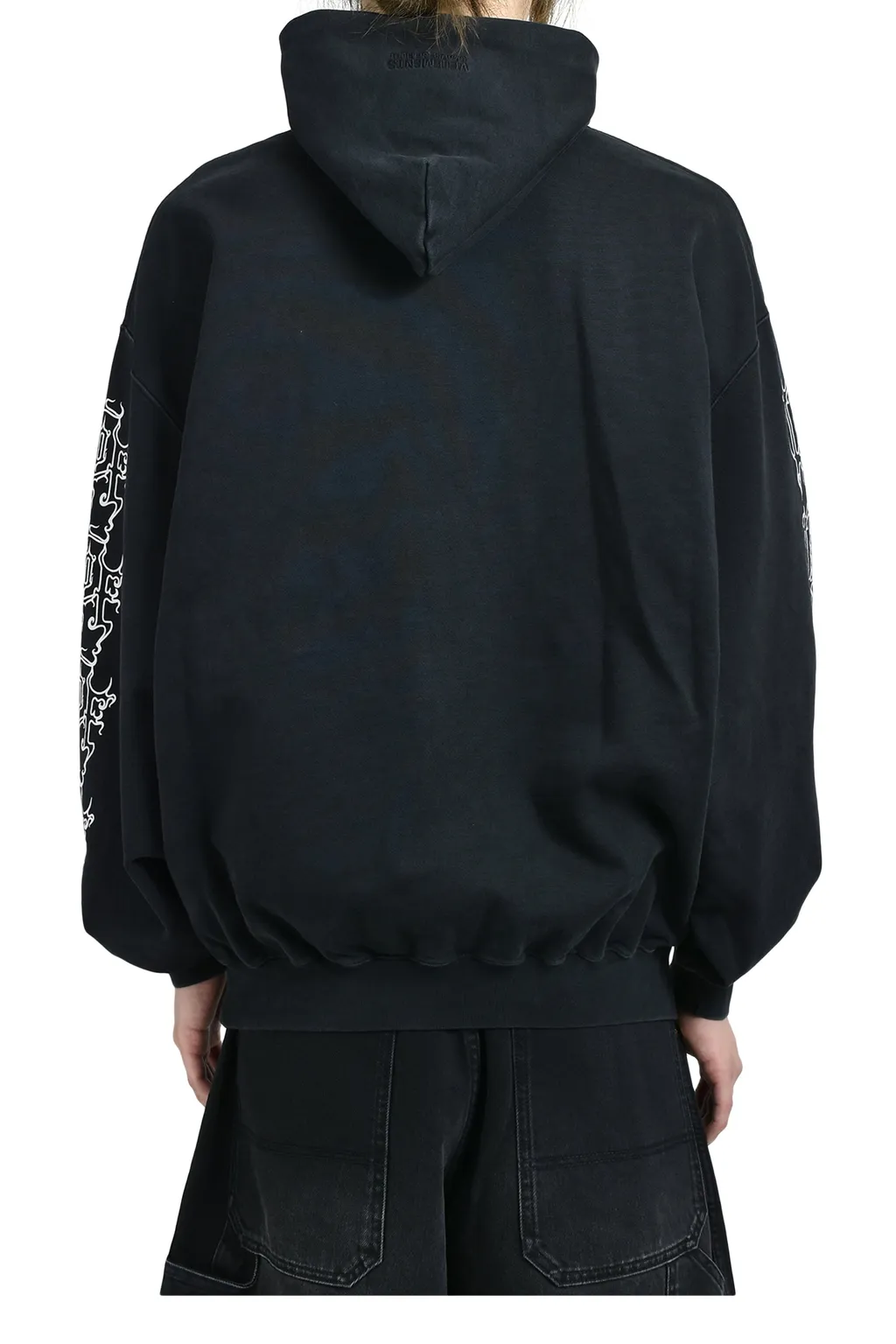 Cof Logo Oversized Hoodie / Washed Blk