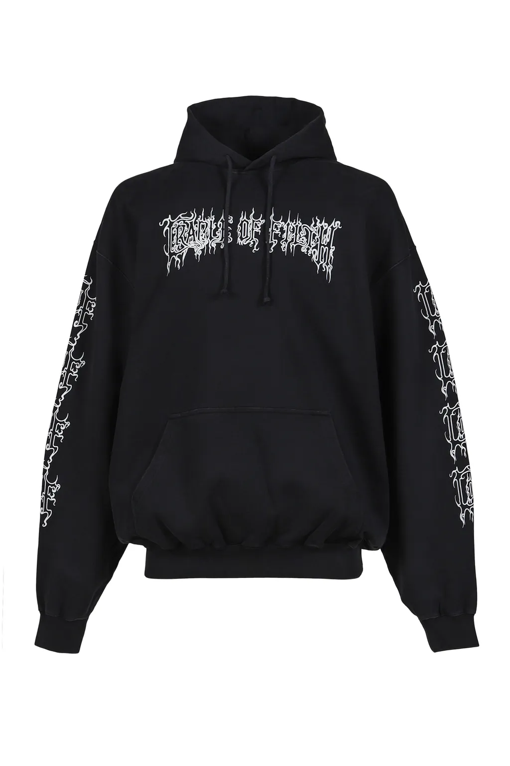 Cof Logo Oversized Hoodie / Washed Blk