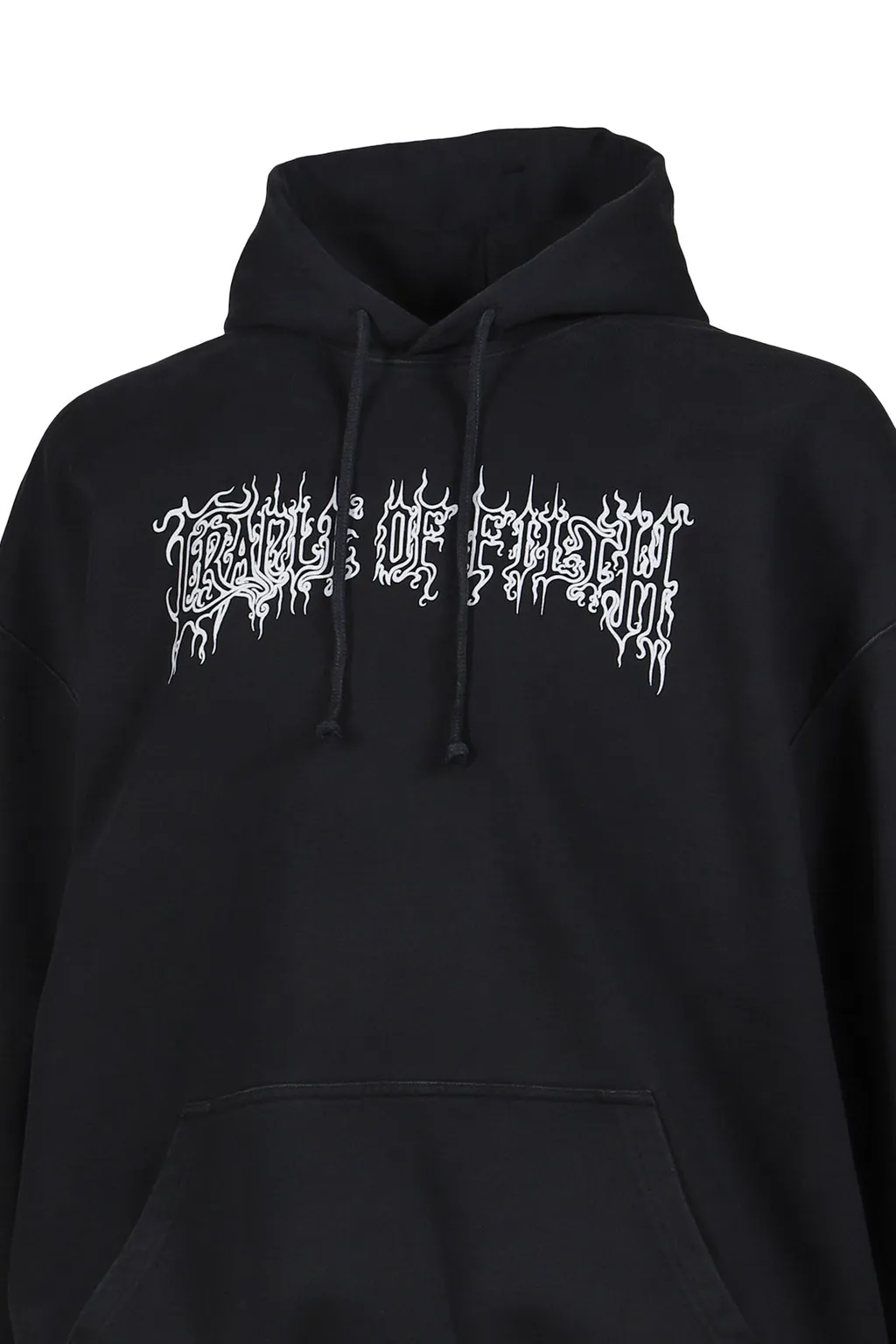 Cof Logo Oversized Hoodie / Washed Blk