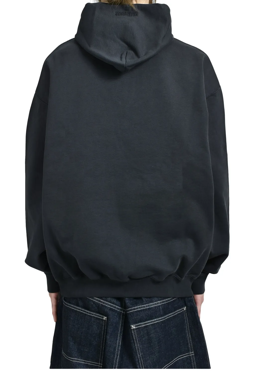 Polizei Oversized Hoodie / Washed Blk