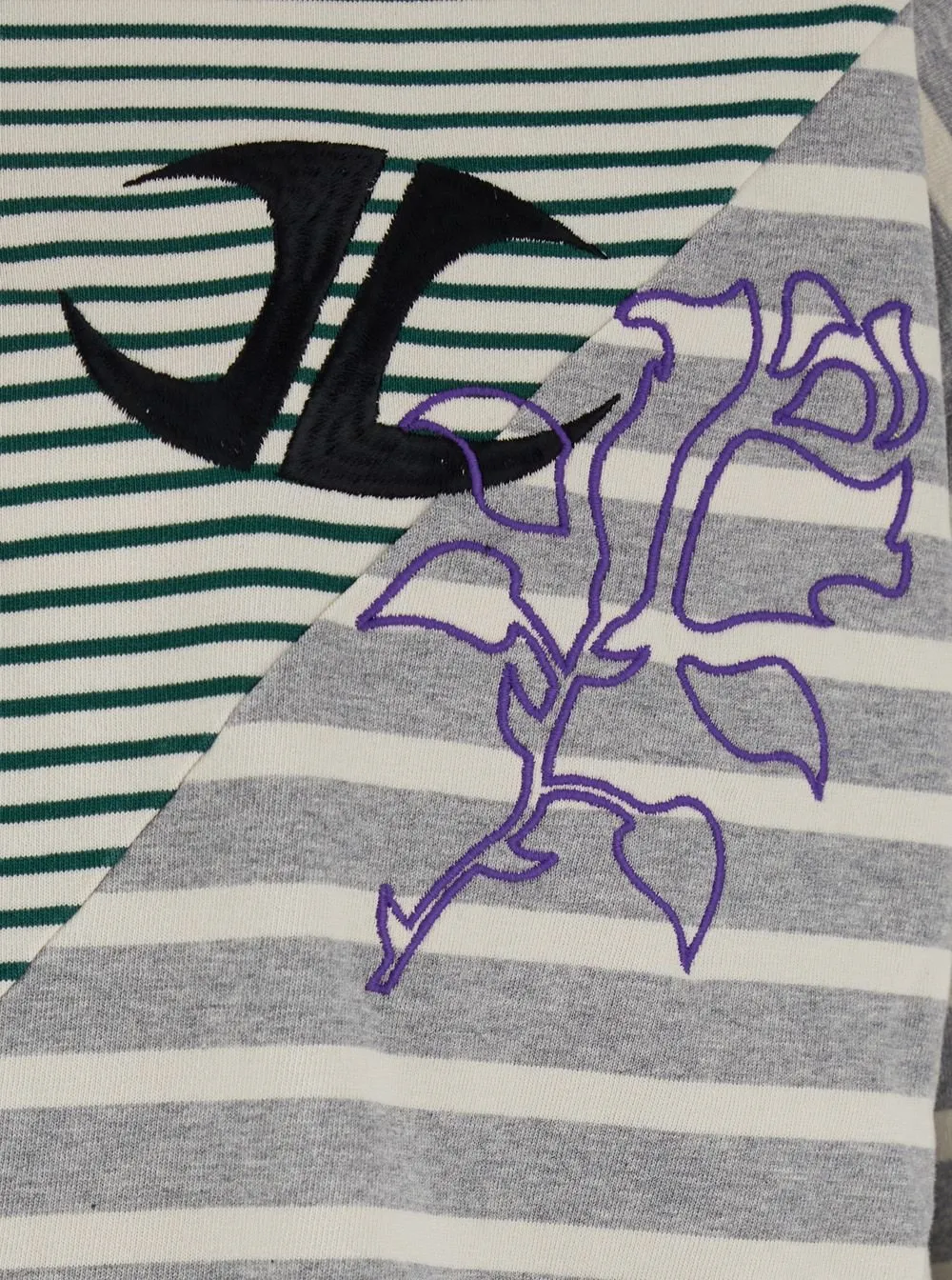Jordanluca Striped Long-Sleeve Polo Shirt