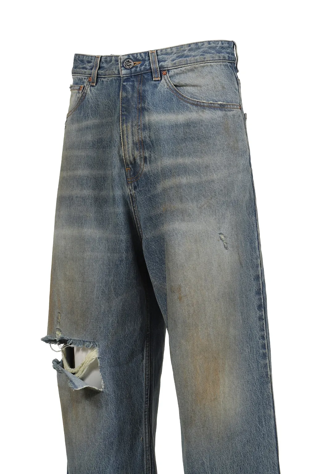 Distressed Baggy Jeans / Distressed Lt. Blu