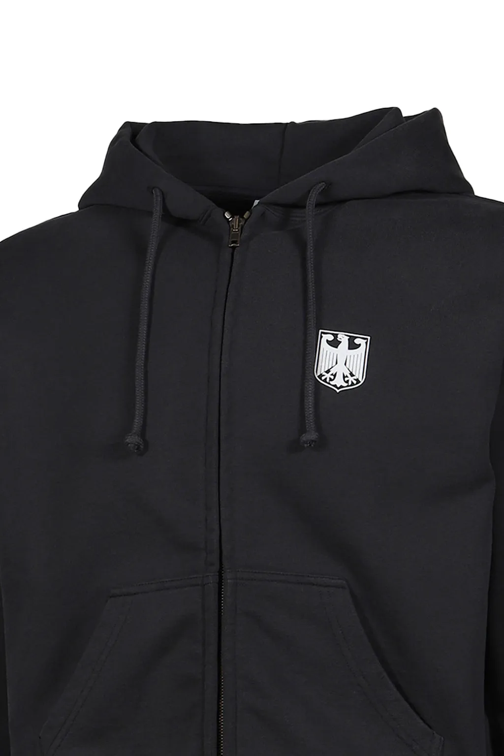 Polizei Fitted Zip-Up Hoodie / Blk