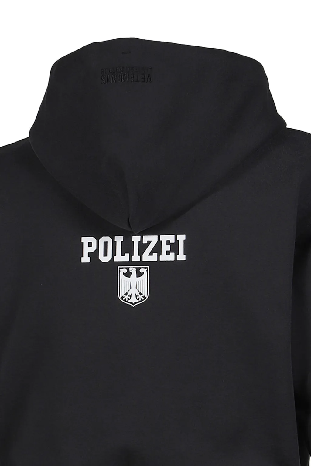 Polizei Fitted Zip-Up Hoodie / Blk