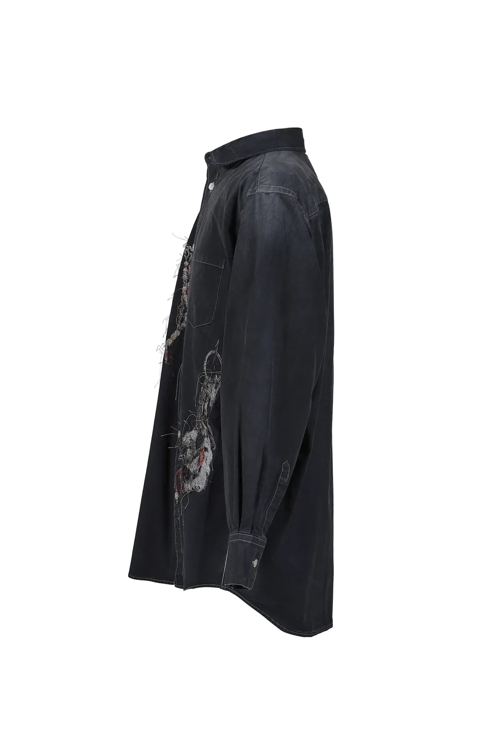 Embroidered Chain Shirt / Gry