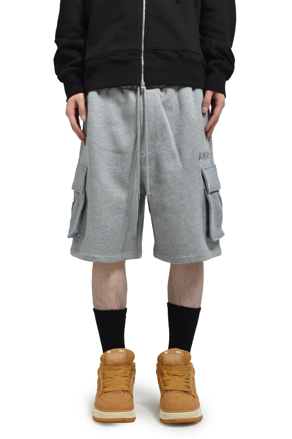 Amiri Stencil Cargo Short / Gry