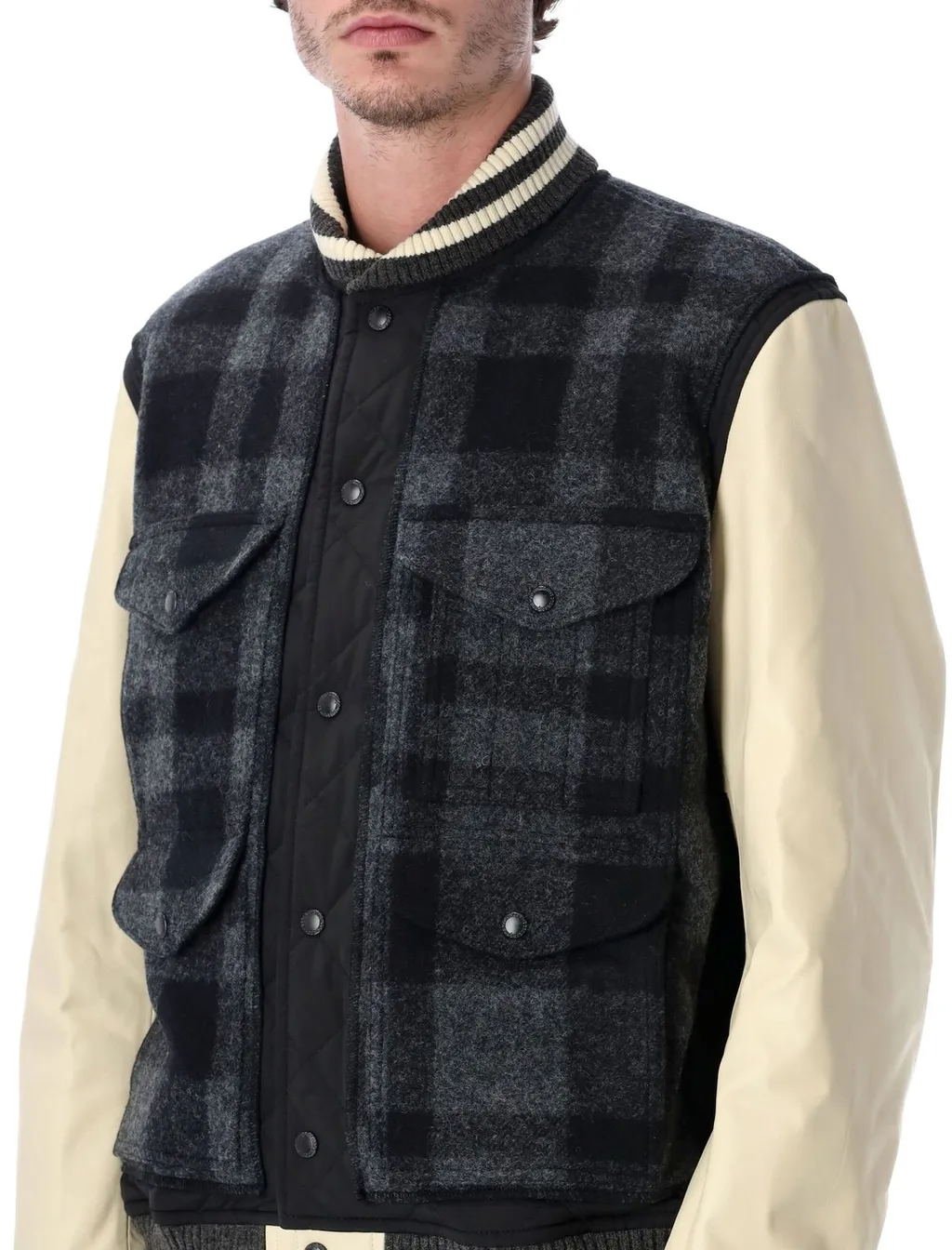Junya Watanabe Checked Panelled Jacket