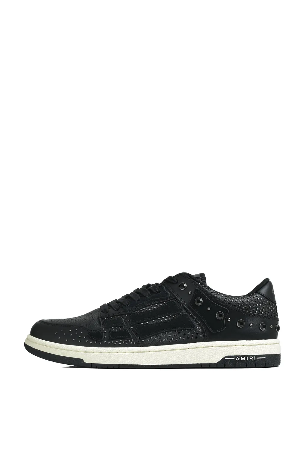Crystal Studded Skel Top Low / Blk