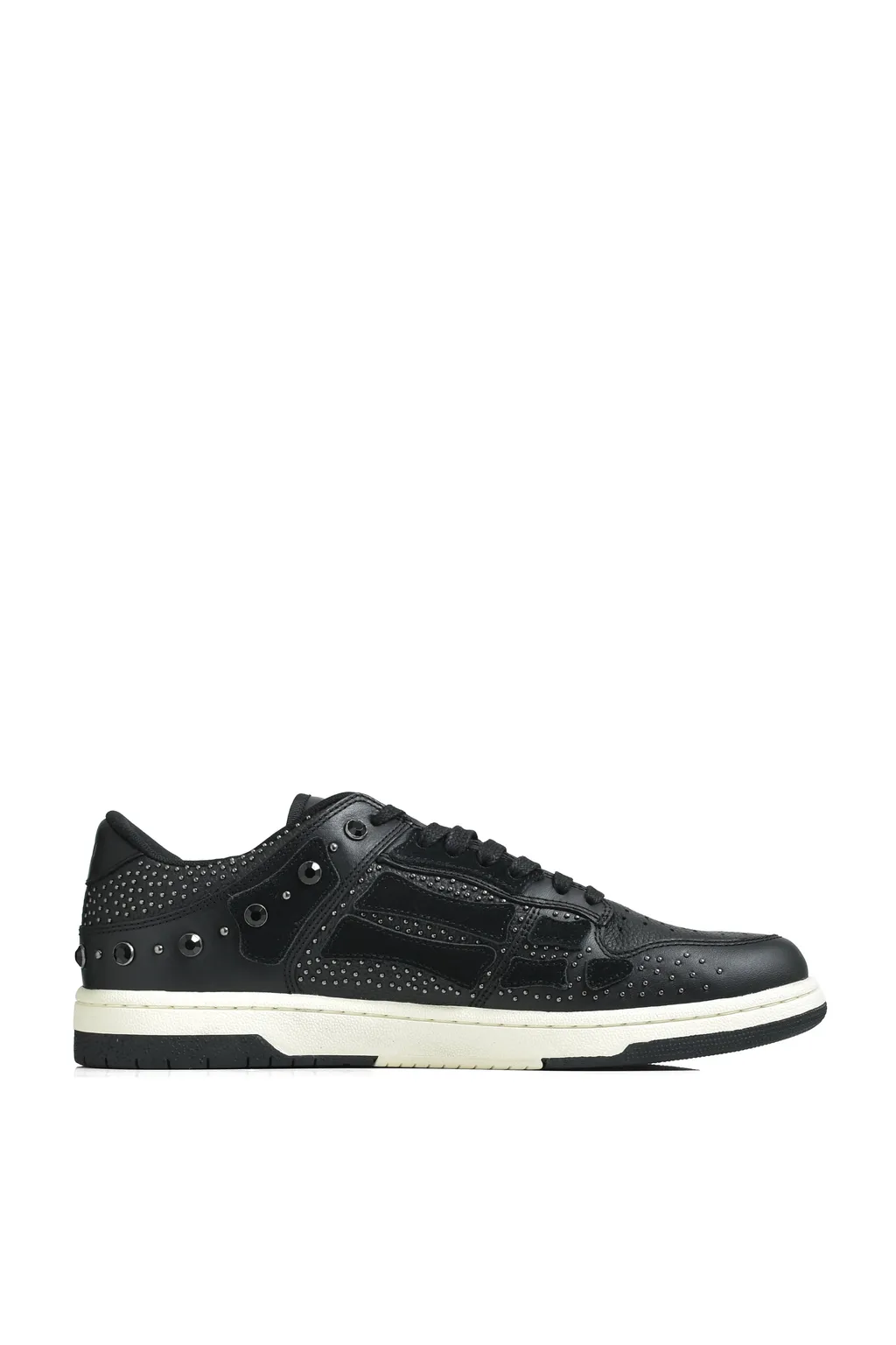Crystal Studded Skel Top Low / Blk