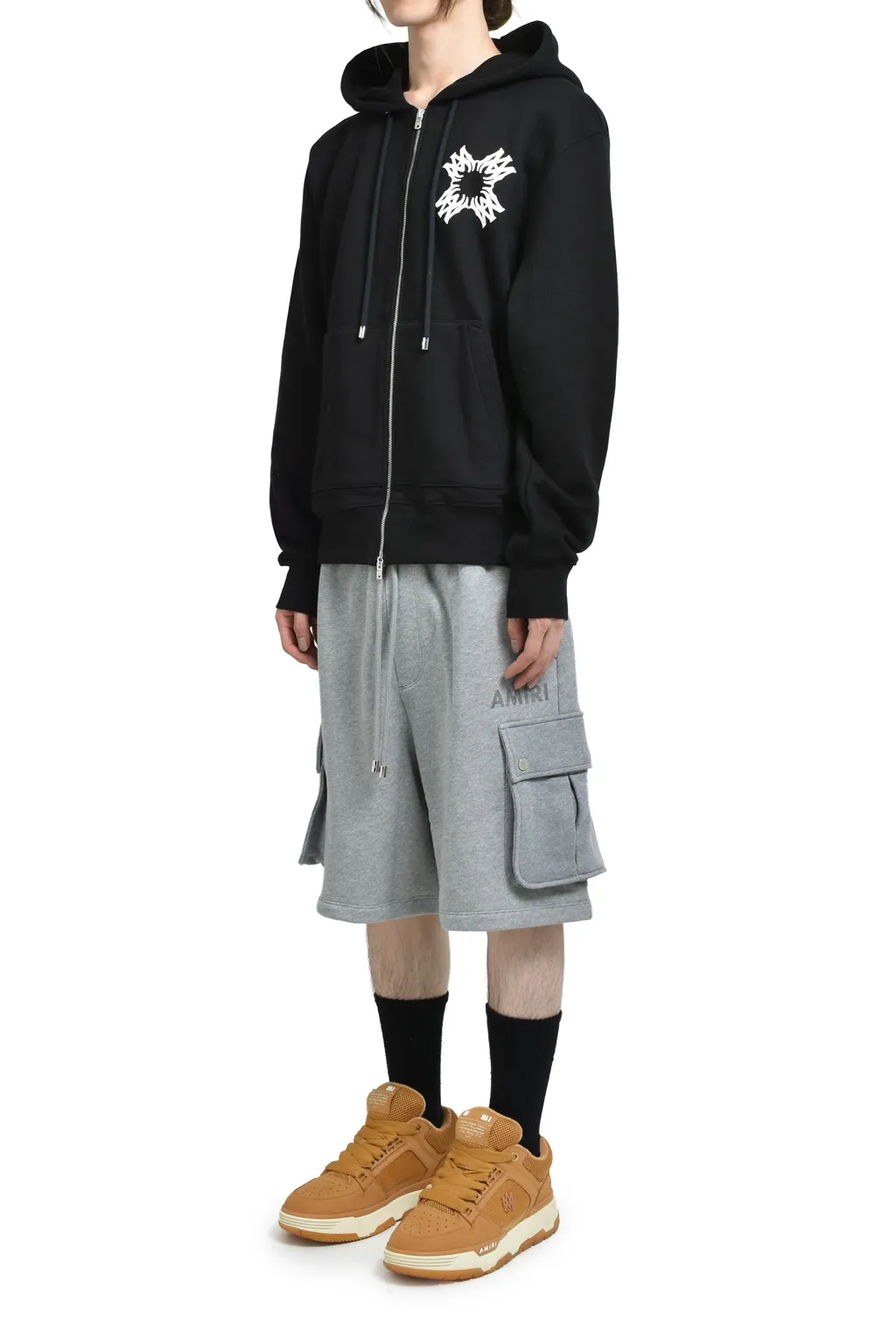 Ma Quad Zip Up Hoodie / Black