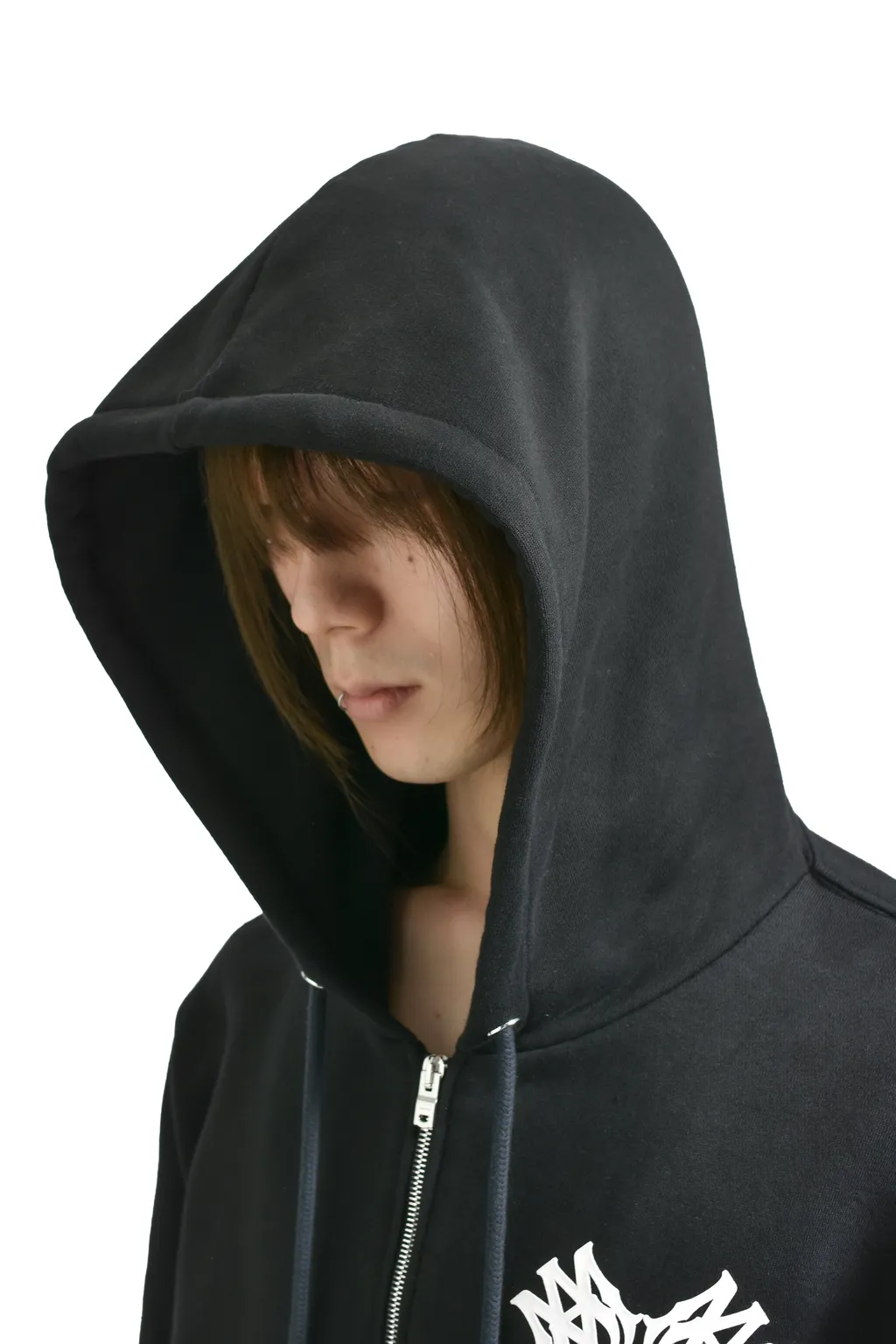 Ma Quad Zip Up Hoodie / Black