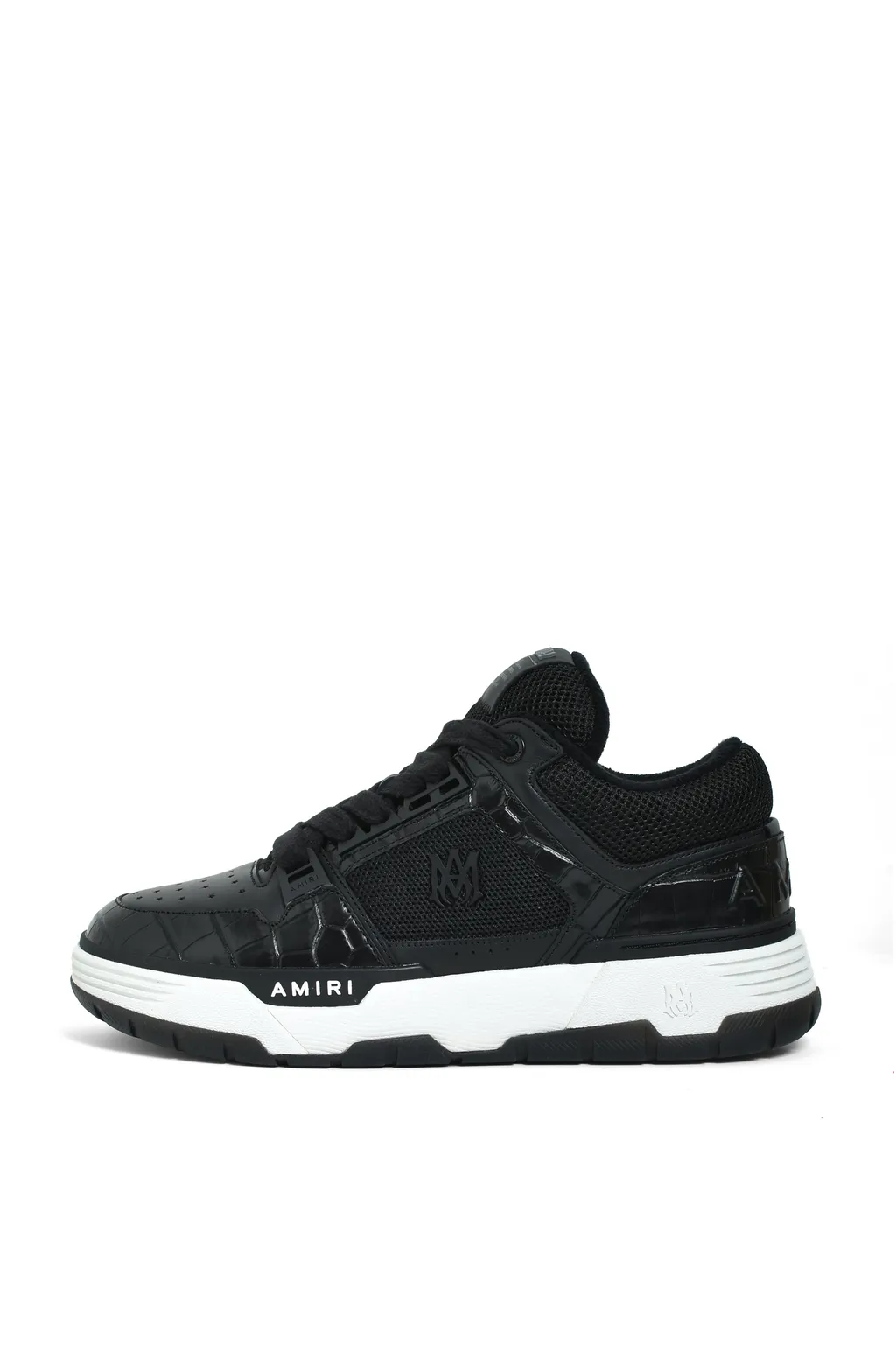 Croc Debossed Ma-1 / Black
