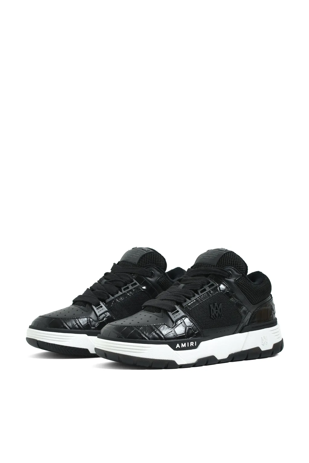 Croc Debossed Ma-1 / Black