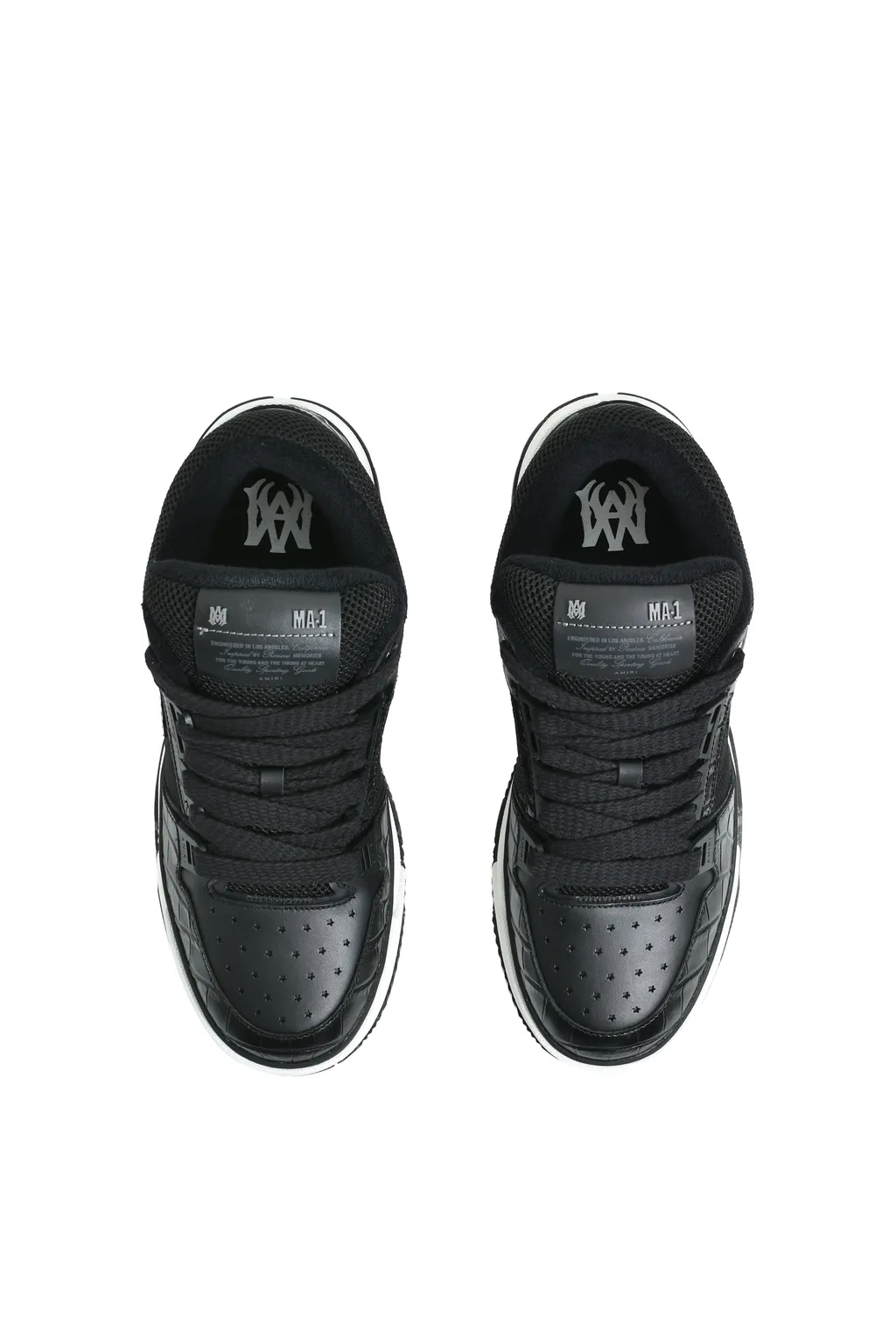Croc Debossed Ma-1 / Black