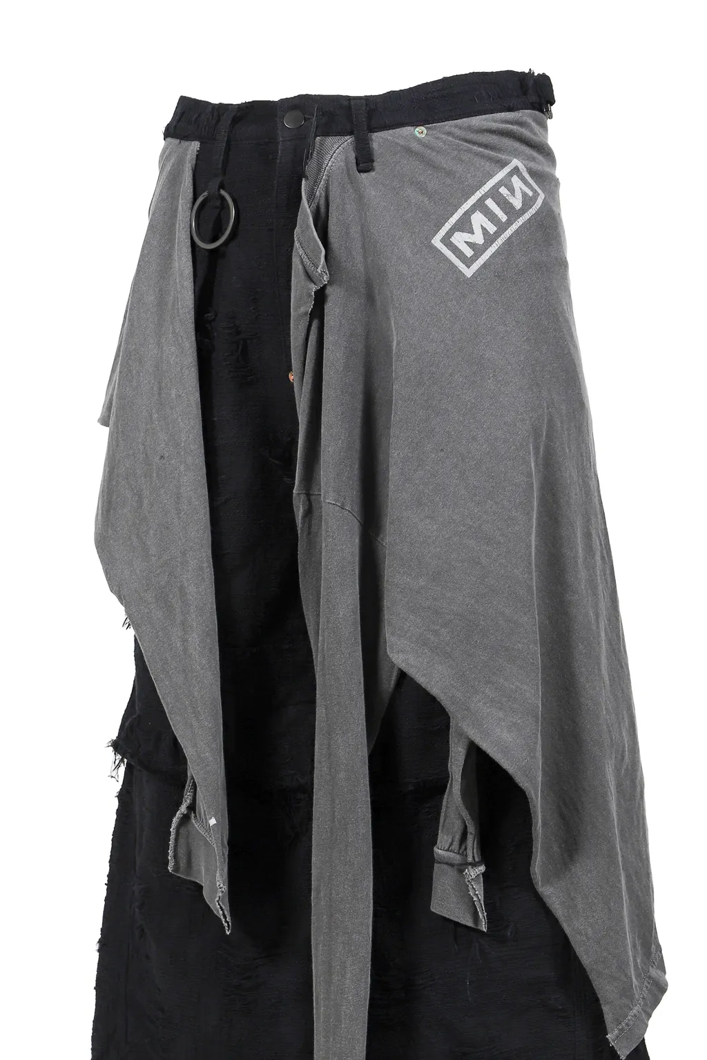 Twist Buggy Jean Boro Crust With Wrapped / Blk